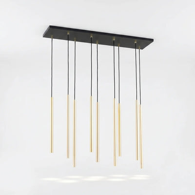 Suspension Rampe 9 Tubes Or Salon