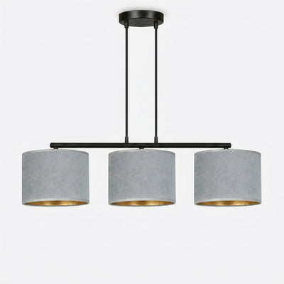 Suspension Rampe 3 Pendants Gris