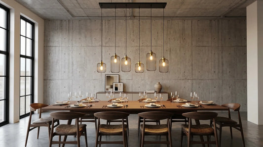 Ampoule lustre LED E27 salle a manger industrielle STRYX ambiance chaleureuse