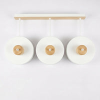 Suspension 3 Cylindres Blanc Bois