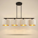 Suspension 4 Pendants Velours Blanc | L'Atelier du Lustre