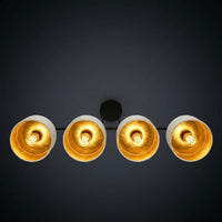 Suspension 4 Pendants Velours Blanc