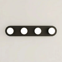 Plafonnier 4 Spots Noir Mat Billard