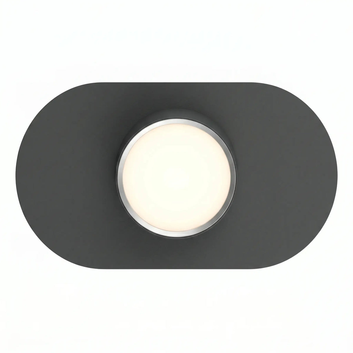 texture acier laqué poudre noir mat plafonnier vue dessous