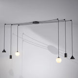 Suspension Spider 6 Feux Noir Billard | L'Atelier du Lustre