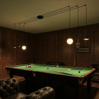 Suspension Spider 6 Feux Noir Billard