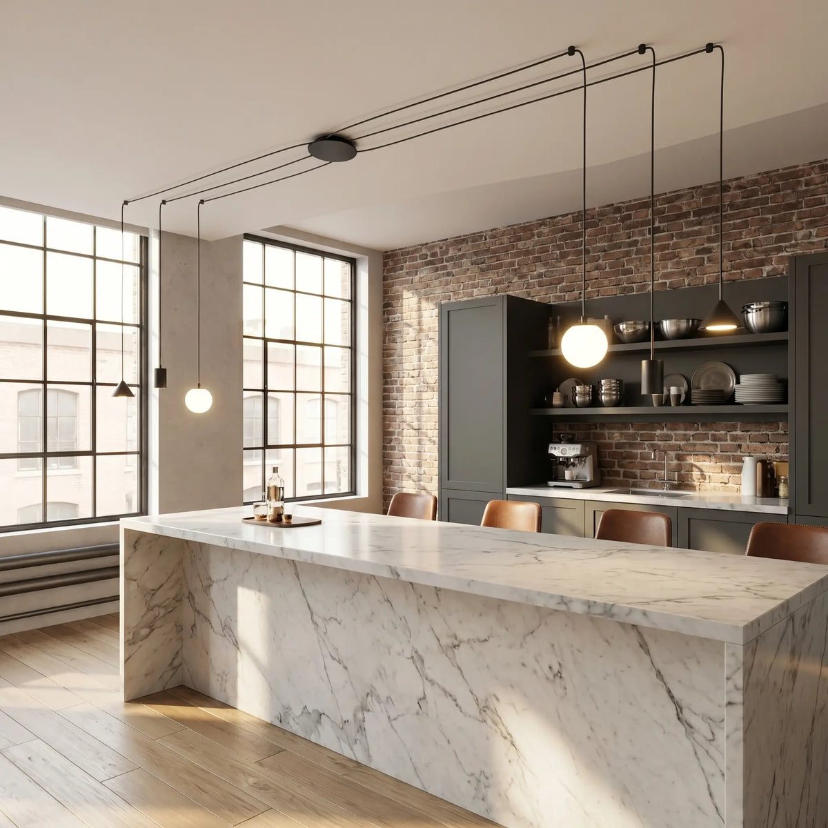 Suspension DELTA – Luminaire Industriel cuisine moderne