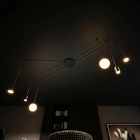 Suspension Spider 6 Feux Noir Billard