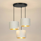 Suspension Cluster Velours Blanc Salon | L'Atelier du Lustre