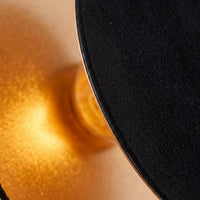 Suspension Duo Tissu Noir Or Salon