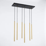 Suspension Rampe 6 Tubes Or Salon | L'Atelier du Lustre