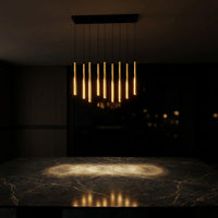 Suspension Rampe 9 Tubes Or Salon