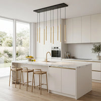 Suspension Rampe 9 Tubes Or Salon