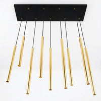 Suspension Rampe 9 Tubes Or Salon
