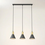 Suspension 3 Cônes Anthracite Billard | L'Atelier du Lustre