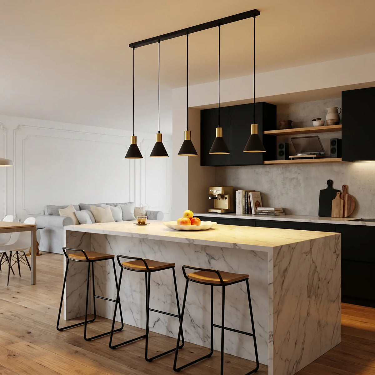 Suspension FRISE – Lustre Vintage Industriel cuisine moderne