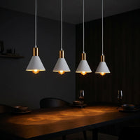 Suspension Rampe 4 Cônes Or Cuisine