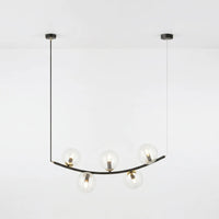 Suspension Arc Verre Transparent Salon