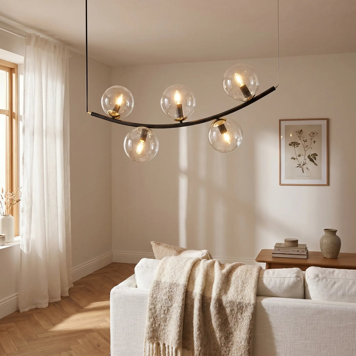 Suspension Arche en situation salon design