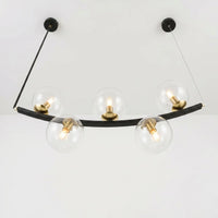 Suspension Arc Verre Transparent Salon