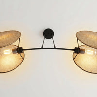 Suspension Duo Tissu Beige Salon
