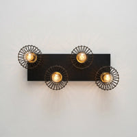 Suspension Cage Noir Or Billard