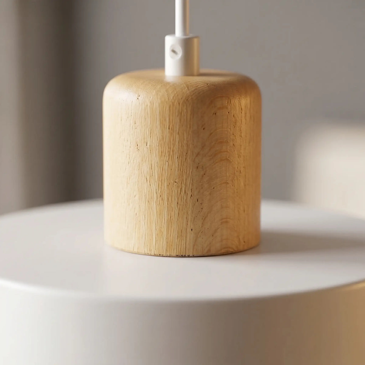 Suspension HALE – Luminaire Bois vue macro