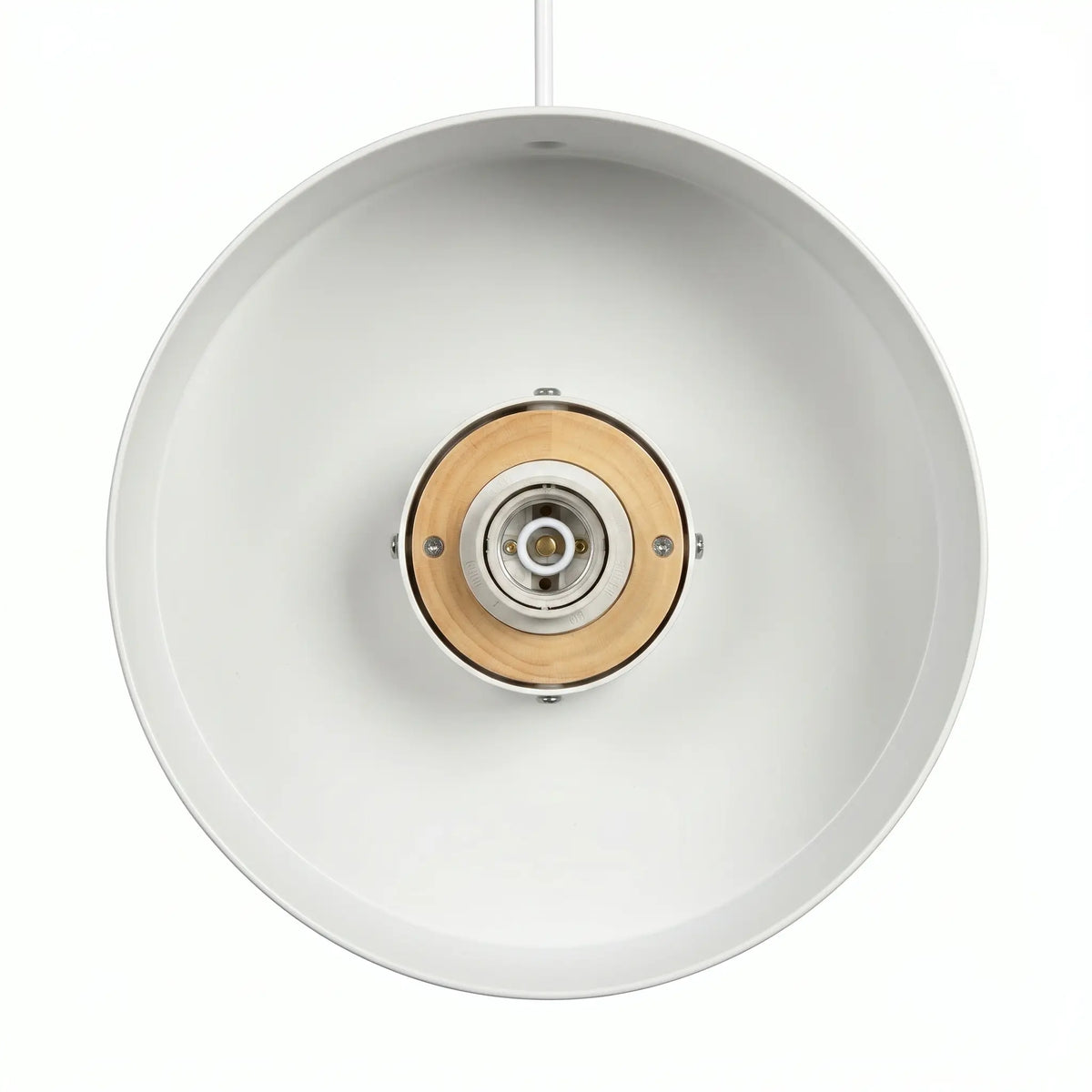 Suspension HALE – Luminaire Bois vue du dessous