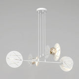 Plafonnier 4 Disques Laser Blanc | L'Atelier du Lustre