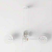 Plafonnier 4 Disques Laser Blanc