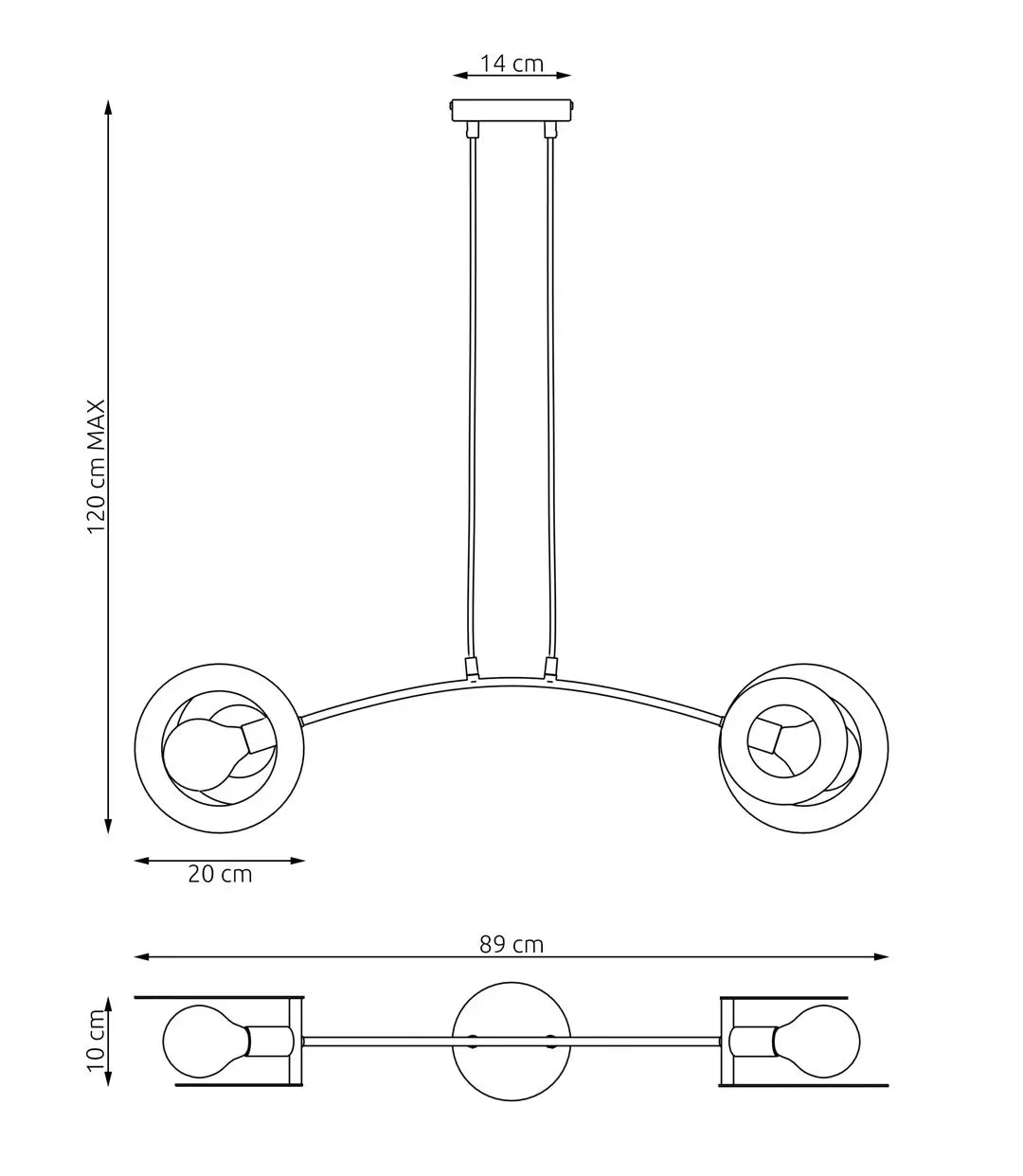 Schéma dimensions