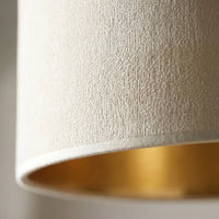 Suspension Pendant Velours Blanc