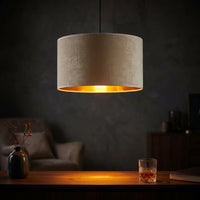 Suspension Pendant Velours Blanc