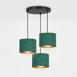 Suspension Cluster Velours Vert Salon | L'Atelier du Lustre
