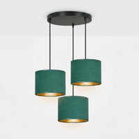 Suspension Cluster Velours Vert Salon