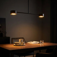 Plafonnier 2 Spots Noir Mat Scandinave