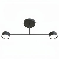 Plafonnier 2 Spots Noir Mat Scandinave