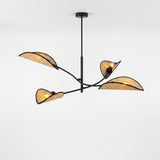 Suspension 4 Ailes Rotin Naturel Salon | L'Atelier du Lustre