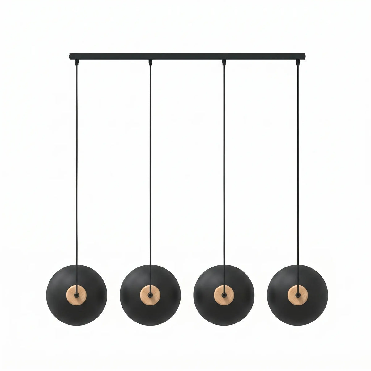 Suspension LIGNE – Luminaire Bois vue du dessus