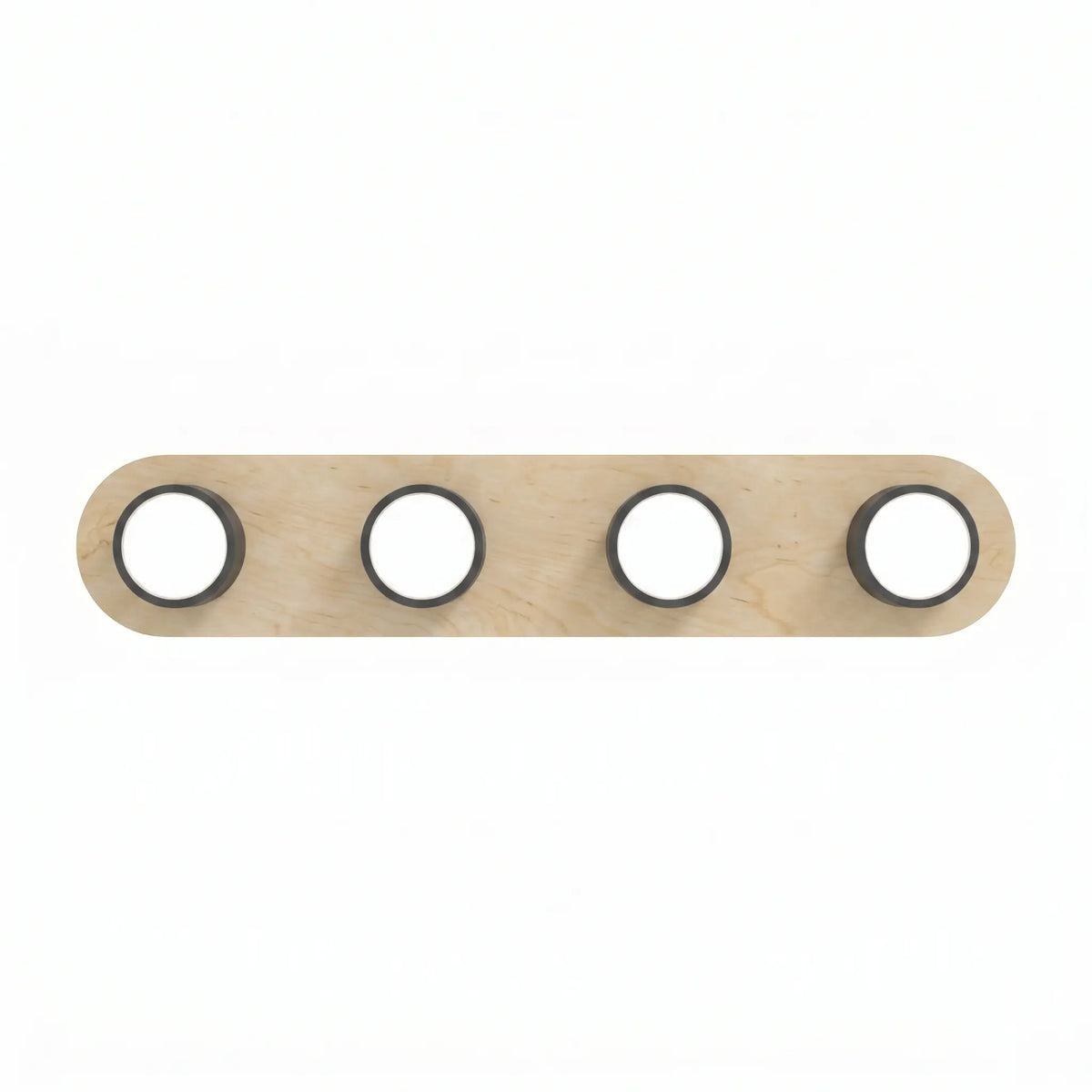 Plafonnier LINEA – Lustre Scandinave Bois vue dessous