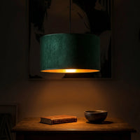 Suspension Pendant Velours Vert