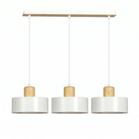 Suspension 3 Cylindres Blanc Bois