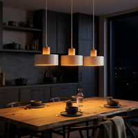 Suspension 3 Cylindres Blanc Bois
