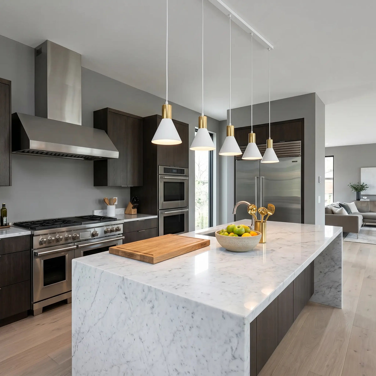 Suspension ONDE – Luminaire Noir cuisine moderne