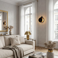 Applique Marbre Noir Or Salon