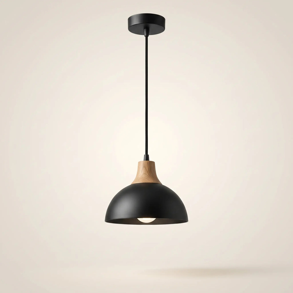 plafonnier bois noir suspension ORME scandinave studio