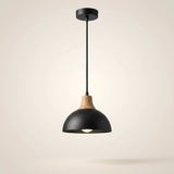 Suspension Globe Noir Bois Salon | L'Atelier du Lustre