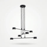 Suspension 6 Spots Bras Croisés Noir | L'Atelier du Lustre