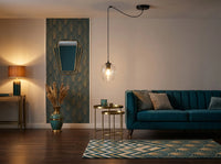 Suspension Verre Transparent Salon