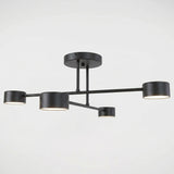 Plafonnier 4 Cylindres Noir Cuisine | L'Atelier du Lustre